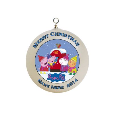 Personalized Chloe Peppa Pig Christmas Ornament Custom Gift #6