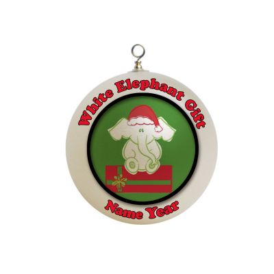 Personalized white elephant gift Christmas  Ornament  Funny#6
