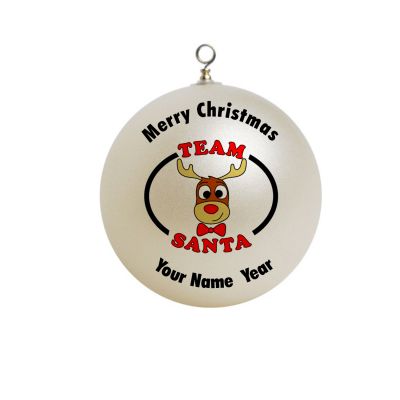 Personalized team santa Christmas Ornament Custom gift Quotes #6