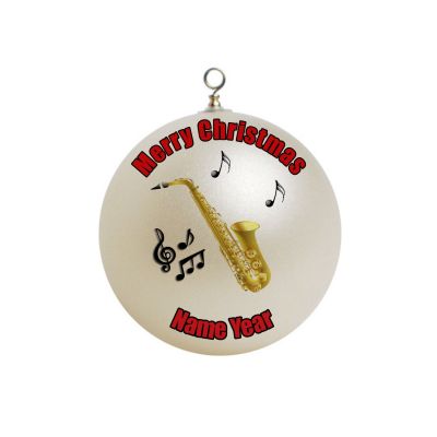 Personalized Saxophone Christmas Ornament Custom Gift #6