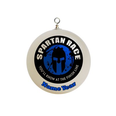 Personalized  Super Spartan Christmas Ornament Custom #6