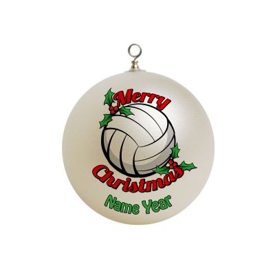 Personalized Sports volleyball Christmas Ornament #6