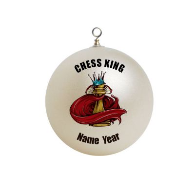Personalized  Chess KING Piece Game Ornament Christmas 6
