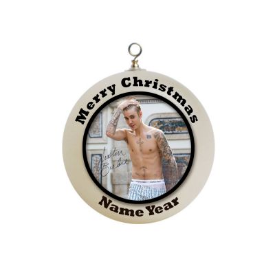 Personalized Justin Bieber Christmas Ornament Custom Gift #7
