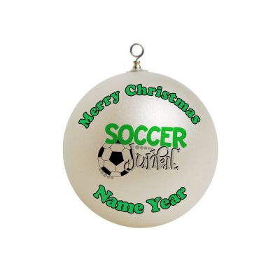 Personalized Soccer Junkie Soccer Player Ornament 7