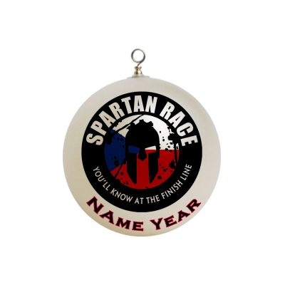 Personalized Spartan Christmas Ornament Custom #7