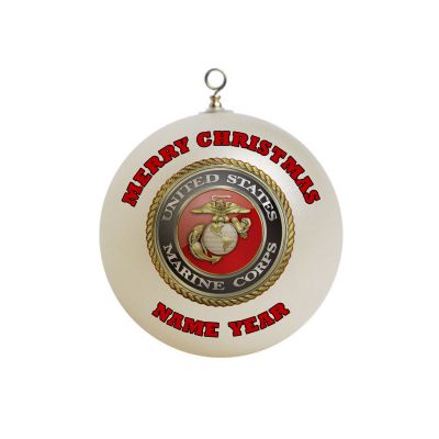 Personalized  U.S. Marine Corps USMC Christmas Ornament Custom #7
