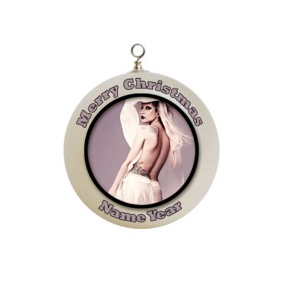 Personalized Lady Gaga Christmas Ornament Custom Gift #8