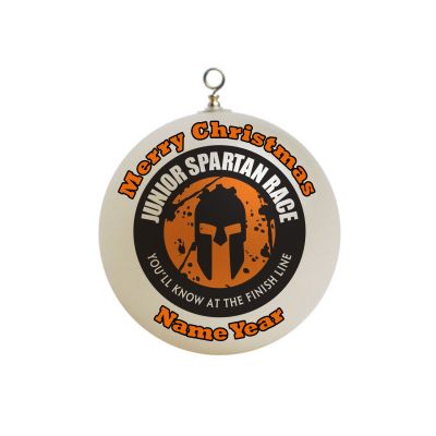 Personalized Spartan Junior Orange Christmas Ornament Custom #8