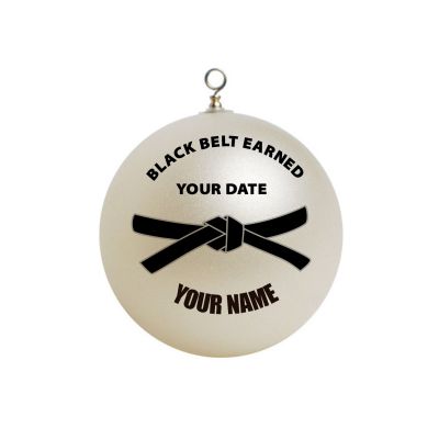 Personalized  tae kwon do black belt Taekwondo  Ornament 9