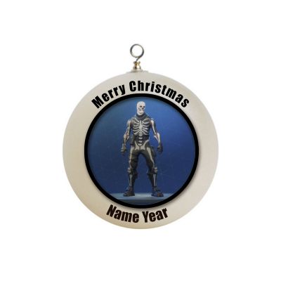 Personalized  skull trooper fortnite Christmas Ornament # 9