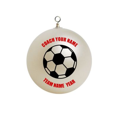 Personalized Soccer Coach Ornament  #9
