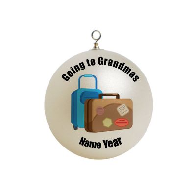 Personalized  Suitcases Going to Grandmas  Ornament 9