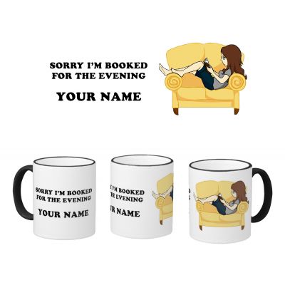 Ceramic Mug Books I am booked for the evening 11oz  #1
