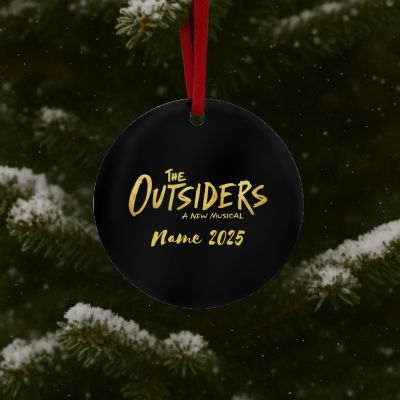 Personalized The Outsiders Musical GLASS Ornament  Gift  #1