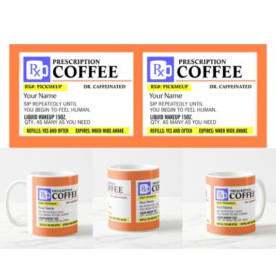 Personalized 11 oz White Mug Pharmacist Prescription Funny Coffee 1