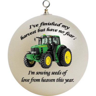 Personalized Finished Harvest John Deere Christmas Ornament Custom  Gift #custom 
