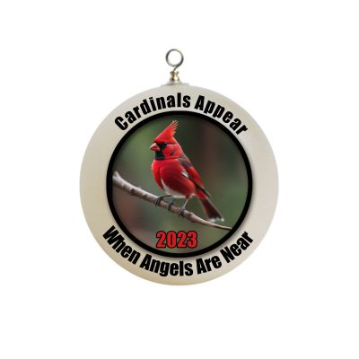 Personalized Cardinals Appear When Angels Are Near RIP Christmas Ornament birds #1