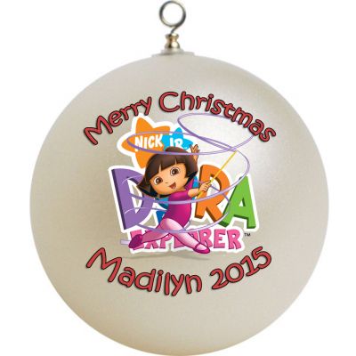 Personalized Dora the Explorer Christmas Ornament Custom Gift #8