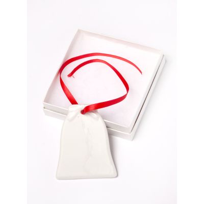 Personalized Wedding Bell Shape Ceramic Ornament With Your Photo and Text