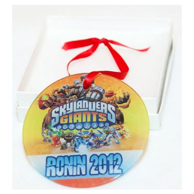 Personalized Skylanders Glass Christmas Ornament Custom Gift#1