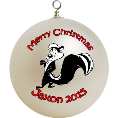 Personalized Pepe Le Pew Christmas Ornament Custom #1