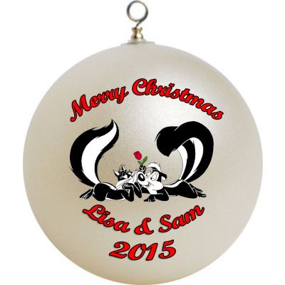 Personalized Pepe Le Pew Christmas Ornament Custom #2