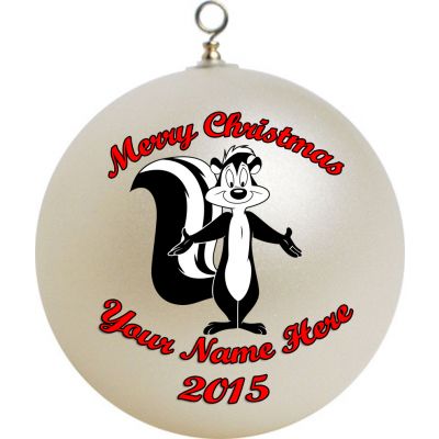 Personalized Pepe Le Pew Christmas Ornament Custom #3