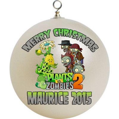 Personalized Plants vs Zombies Christmas Ornament Custom #2