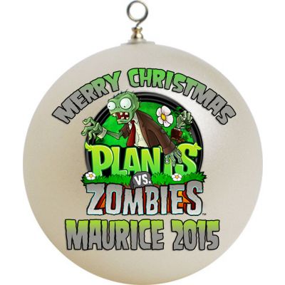 Personalized Plants vs Zombies Christmas Ornament Custom #3