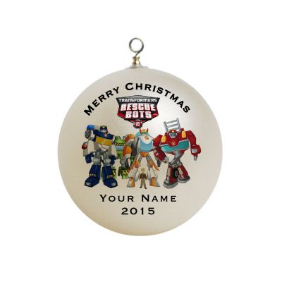 Personalized Transformers Rescue Bots Christmas Ornament Custom 