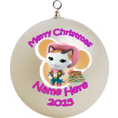Personalized Sheriff Callies Wild West Christmas Ornament Custom Gift #1