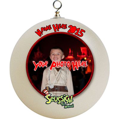 Personalized Seussical Musical Jr.  Photo Christmas Ornament add Photo and text