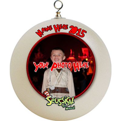 Personalized Seussical Musical Jr.  Photo Christmas Ornament add Photo and text
