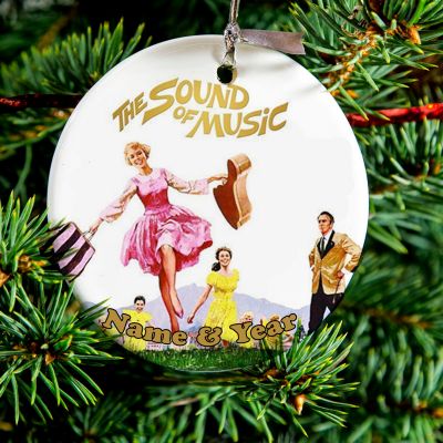 Personalized Round Ceramic Ornament Sound of Music 1