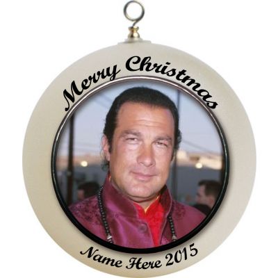 Personalized Steven Seagal Christmas Ornament Custom Gift #1