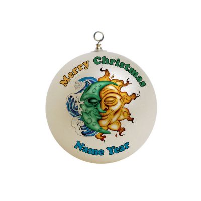 Personalized Sun and Moon Christmas Ornament #1