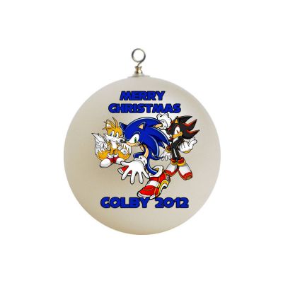 Personalized Sonic the Hedgehog team x-mas Ornament