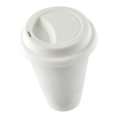 Personalized Thermal Porcelain Tumbler With Silicone Lid 10 oz