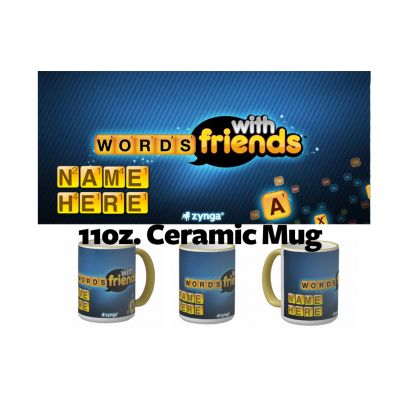 Personalized Words With Friends Ceramic Mug 11oz
