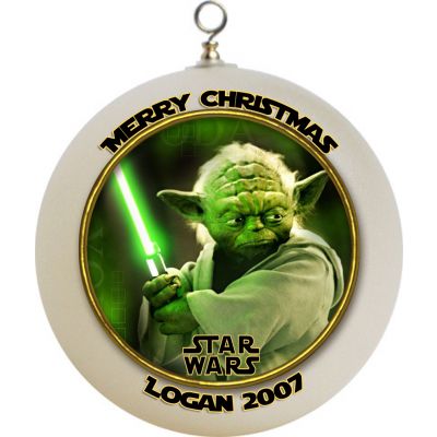 Personalized Star Wars Yoda Christmas Ornament Custom Gift