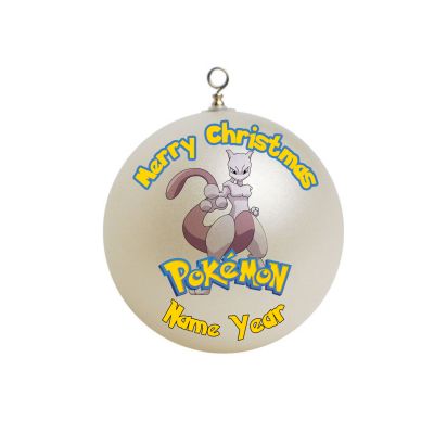 Personalized Pokemon Mewtwo Christmas Ornament Custom Gift #11