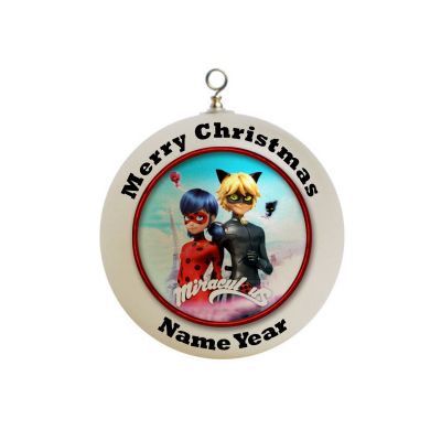 Personalized Ladybug and Cat Noir miraculous / maricolous Ornament  Gift #1