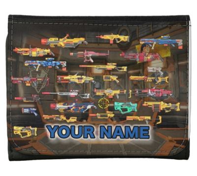 Small Faux Leather Nerf Gun Wallet  1