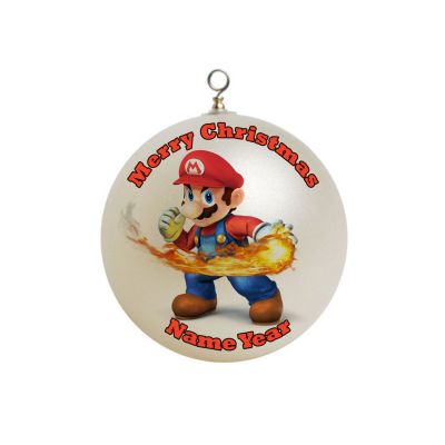 Personalized Super Mario Fire Christmas Ornament 20