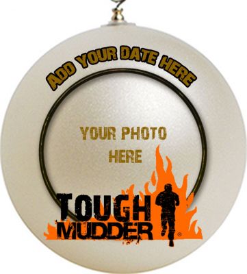 Personalized Tough Mudder ADD YOUR Photo Border Ornament Custom #2