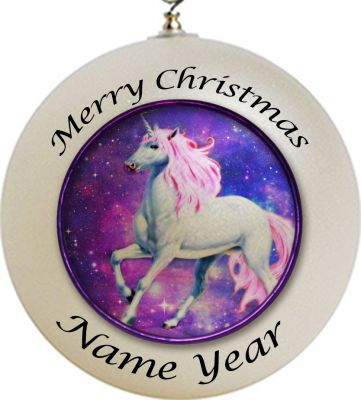 Personalized Unicorn  Ornament 2