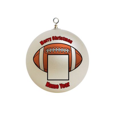 Personalized Football Photo Border  Ornament Custom Border Gift #34