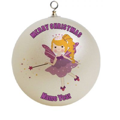 Personalized Cute Faries little fairy Christmas Ornament #3