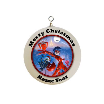 Personalized Ladybug and Cat Noir miraculous  christmas Ornament  Gift #5